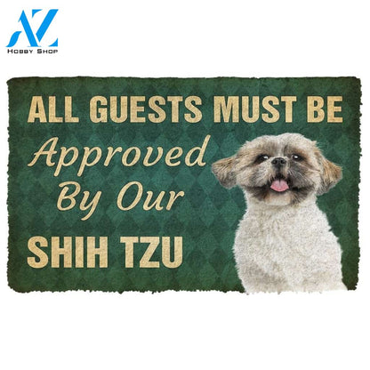 Gearhumans Gearhuman 3D Must Be Approved By Our Shih Tzu Custom Doormat