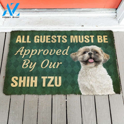 Gearhumans Gearhuman 3D Must Be Approved By Our Shih Tzu Custom Doormat