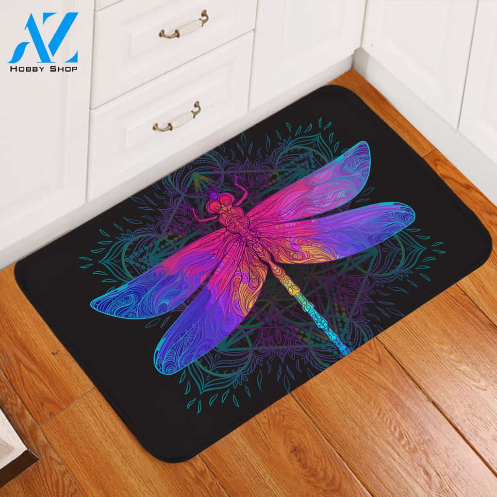 Mutated Dragonfly Door Mat