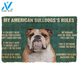 Gearhumans Gearhuman 3D My American Bulldog's Rules Doormat