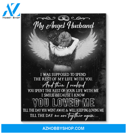 My Angel Husband Decor Canvas Wall Art