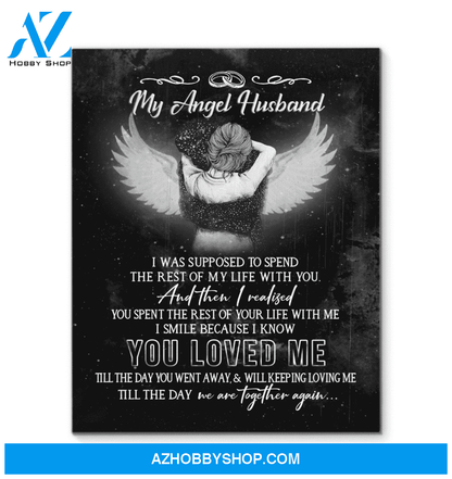 My Angel Husband Decor Canvas Wall Art