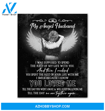 My Angel Husband Decor Canvas Wall Art