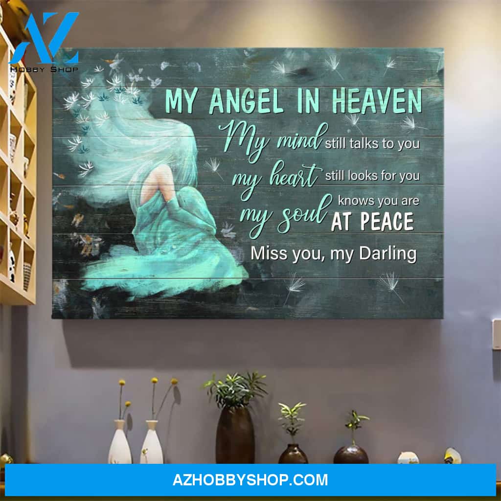 My angel in heaven - My soul knows you are at peace Heaven Landscape Canvas Prints - Wall Art