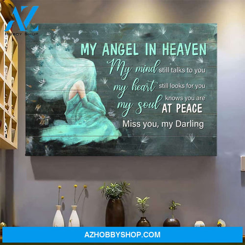My angel in heaven - My soul knows you are at peace Heaven Landscape Canvas Prints - Wall Art