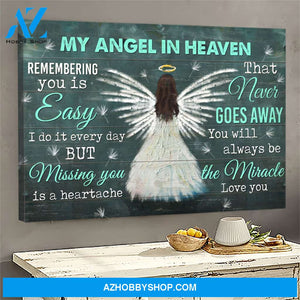 My angel in heaven - You will always be the miracle Heaven Landscape Canvas Prints, Wall Art