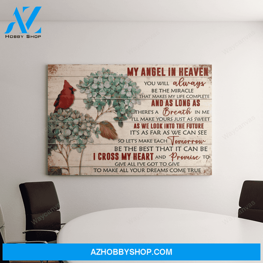 My angel in heaven - You'll always be the miracle - Heaven Landscape Canvas Prints - Wall Art