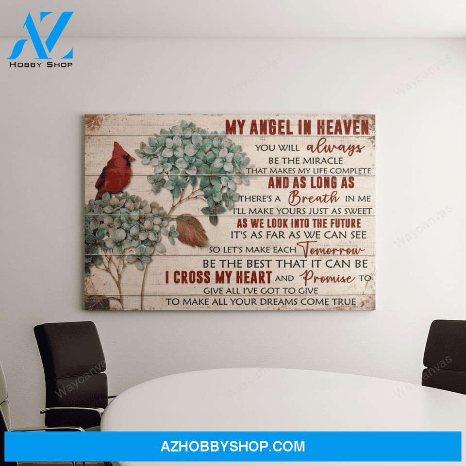 My angel in heaven - You'll always be the miracle - Heaven Landscape Canvas Prints - Wall Art