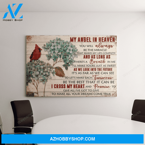 My angel in heaven - You'll always be the miracle - Heaven Landscape Canvas Prints - Wall Art