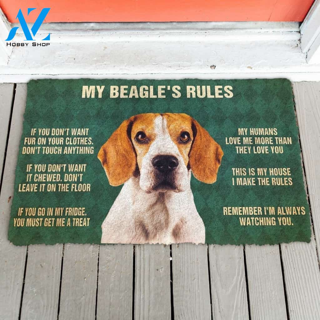 Gearhumans Gearhuman 3D My Beagle's Rules Doormat