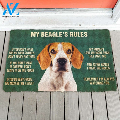Gearhumans Gearhuman 3D My Beagle's Rules Doormat