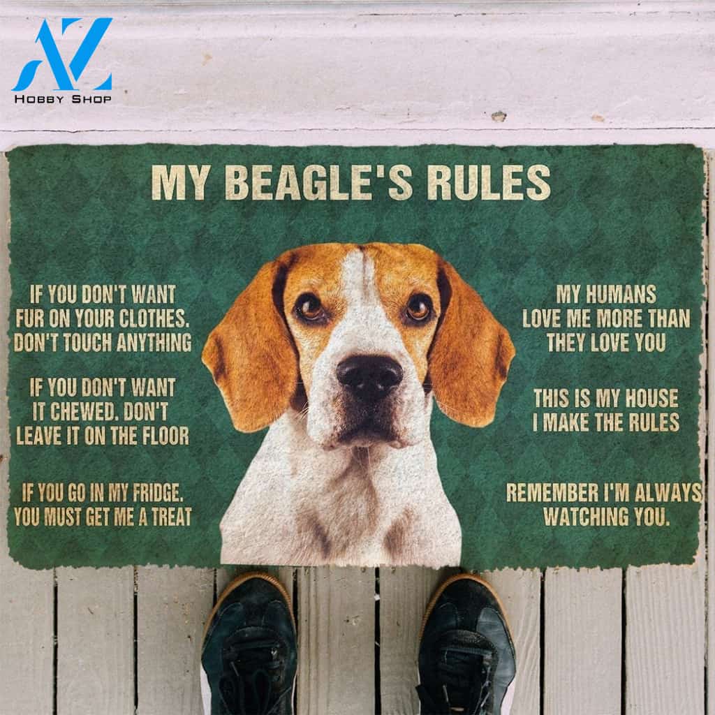 Gearhumans Gearhuman 3D My Beagle's Rules Doormat
