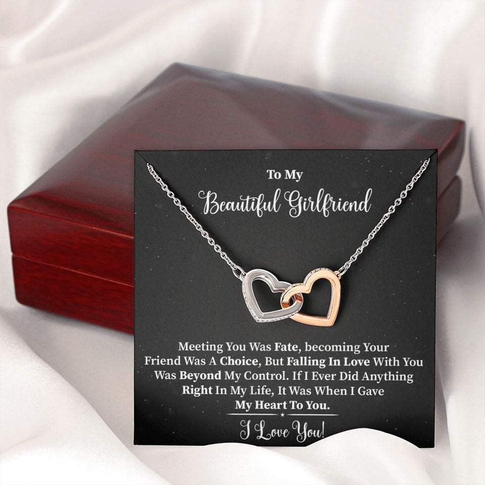 My Beautiful Girlfriend - Interlocking Hearts Necklace