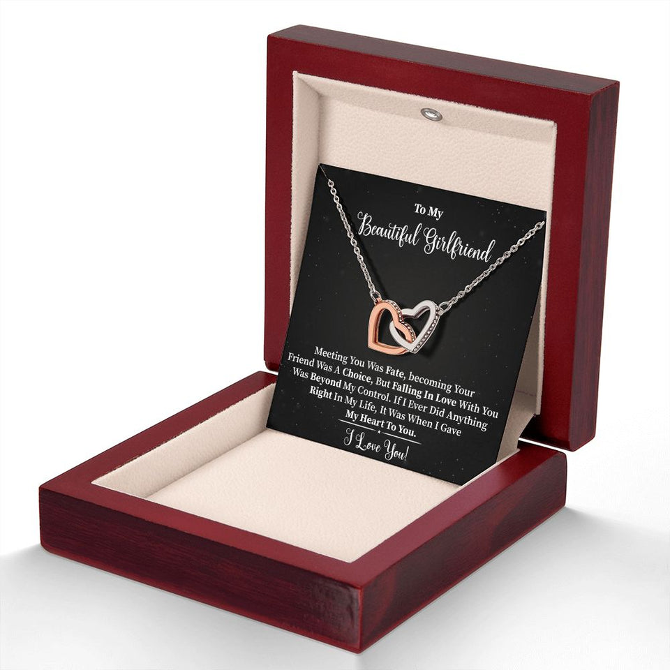 My Beautiful Girlfriend - Interlocking Hearts Necklace