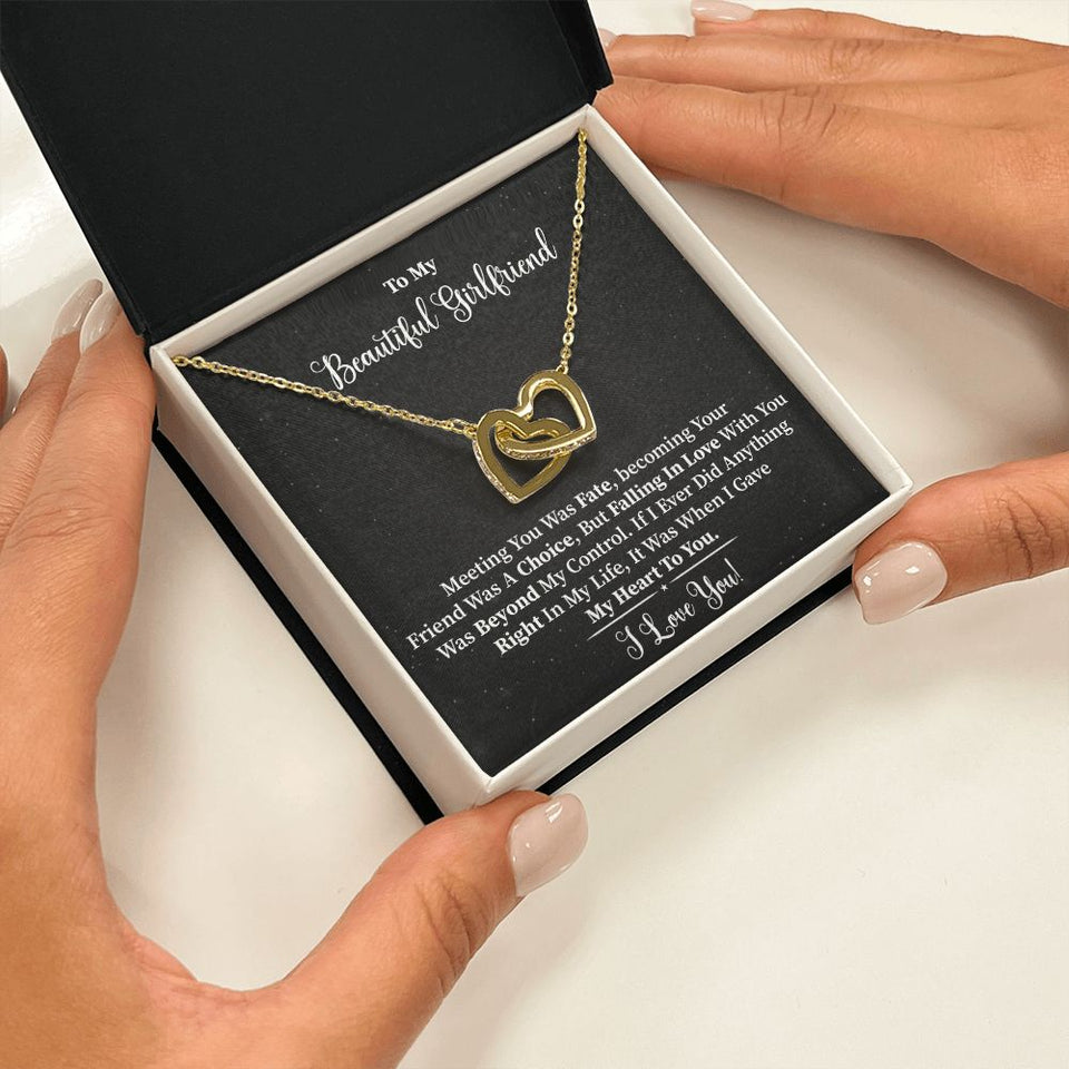 My Beautiful Girlfriend - Interlocking Hearts Necklace