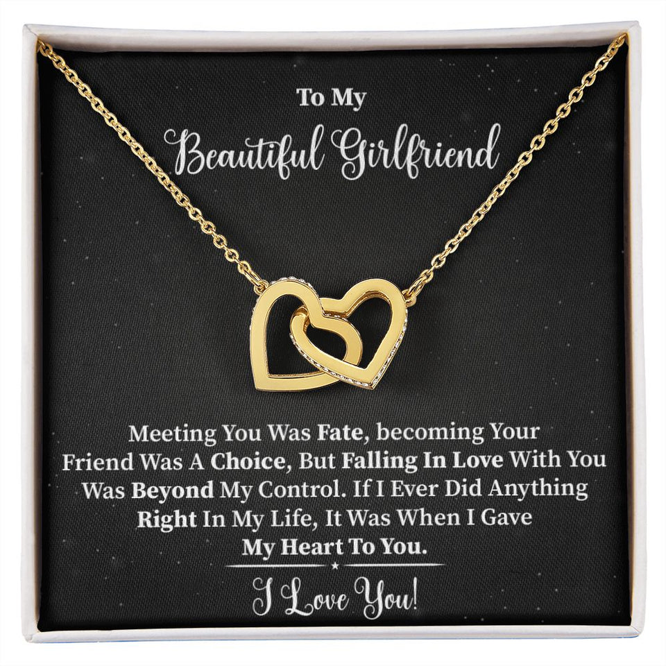 My Beautiful Girlfriend - Interlocking Hearts Necklace