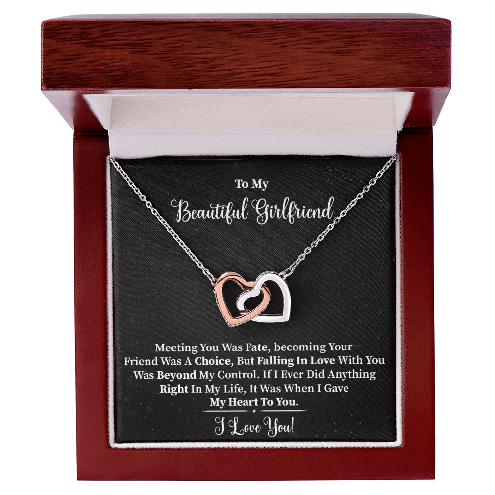 My Beautiful Girlfriend - Interlocking Hearts Necklace