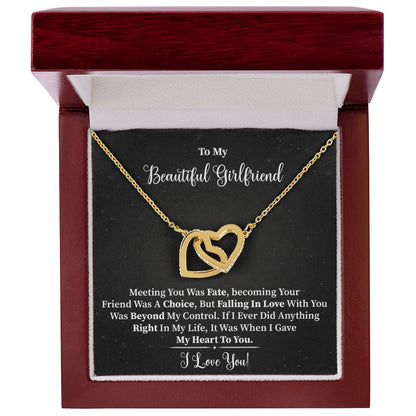 My Beautiful Girlfriend - Interlocking Hearts Necklace