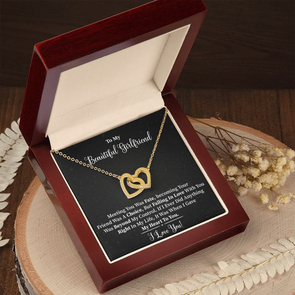 My Beautiful Girlfriend - Interlocking Hearts Necklace