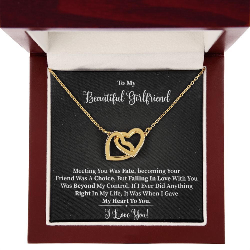 My Beautiful Girlfriend - Interlocking Hearts Necklace