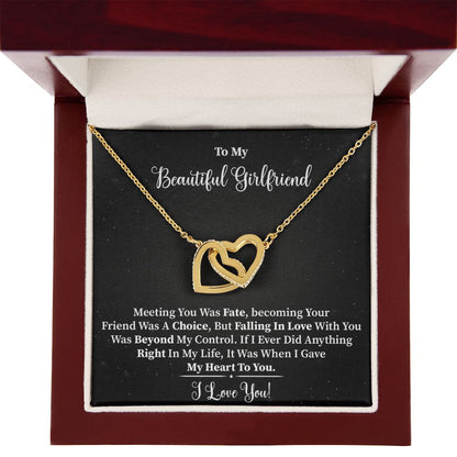 My Beautiful Girlfriend - Interlocking Hearts Necklace