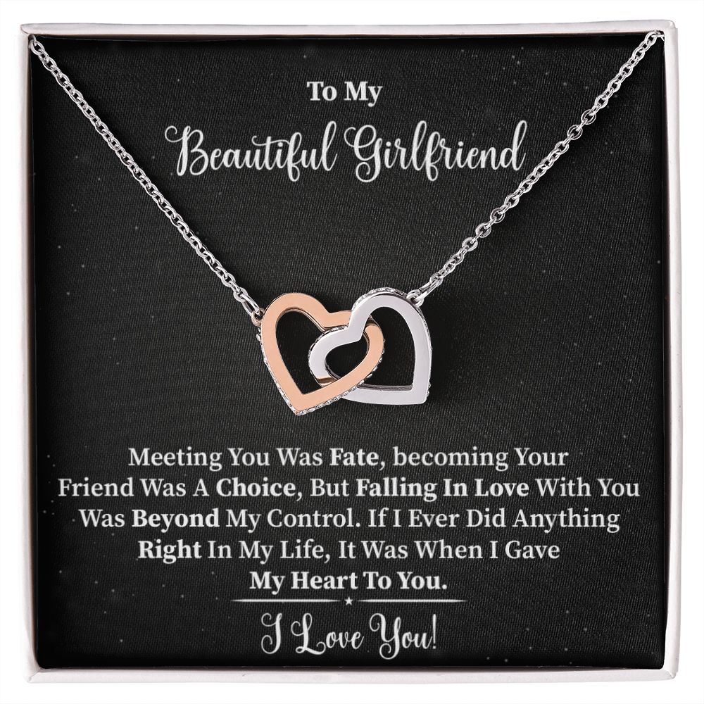 My Beautiful Girlfriend - Interlocking Hearts Necklace