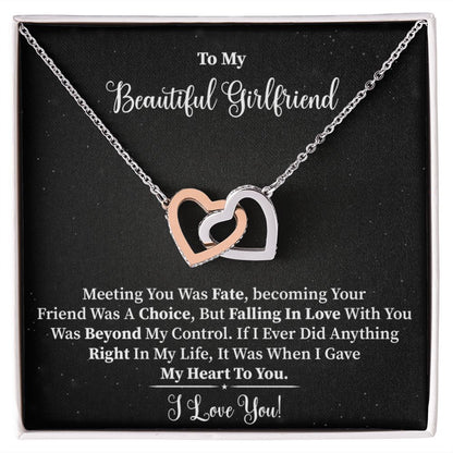 My Beautiful Girlfriend - Interlocking Hearts Necklace