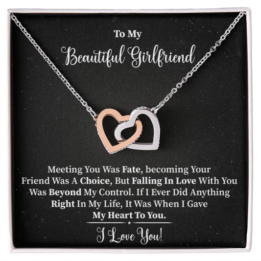 My Beautiful Girlfriend - Interlocking Hearts Necklace