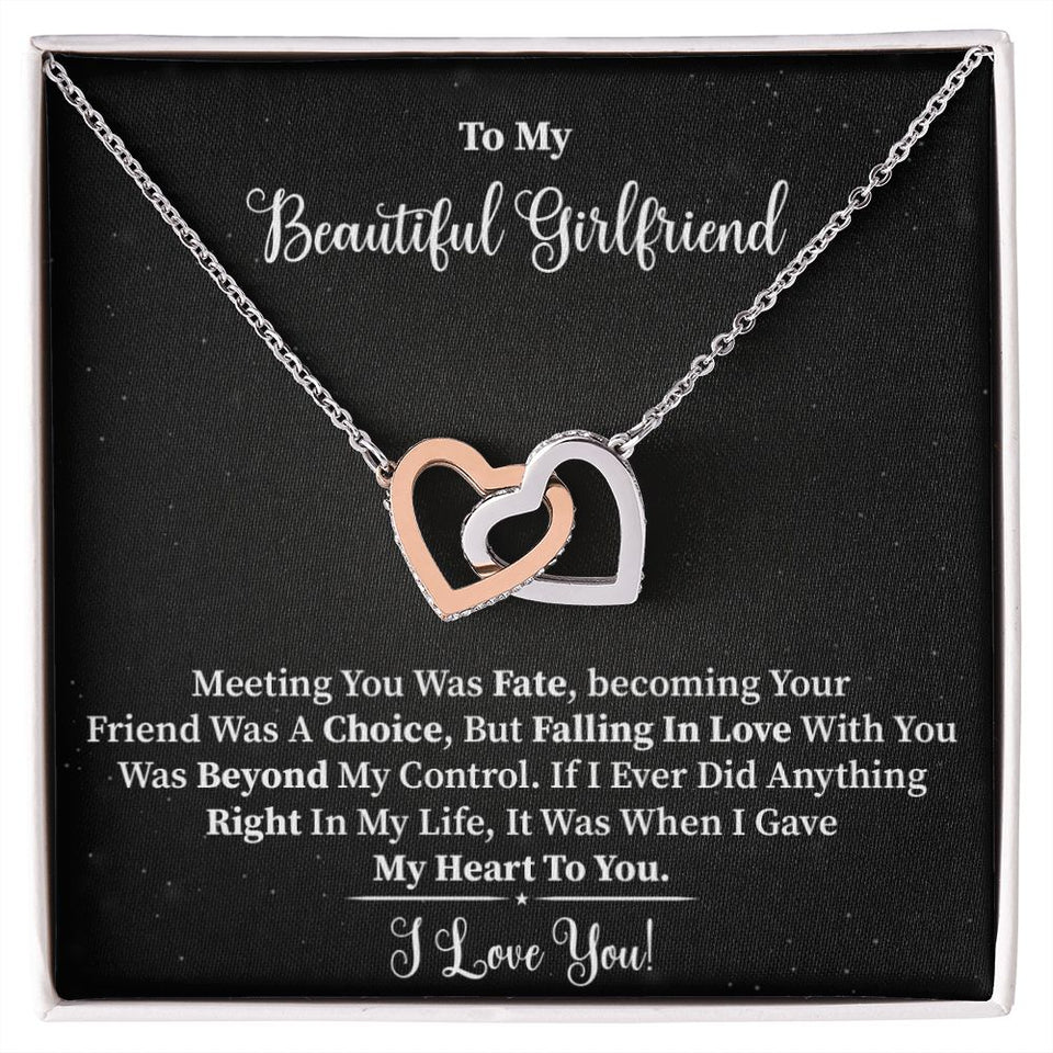 My Beautiful Girlfriend - Interlocking Hearts Necklace