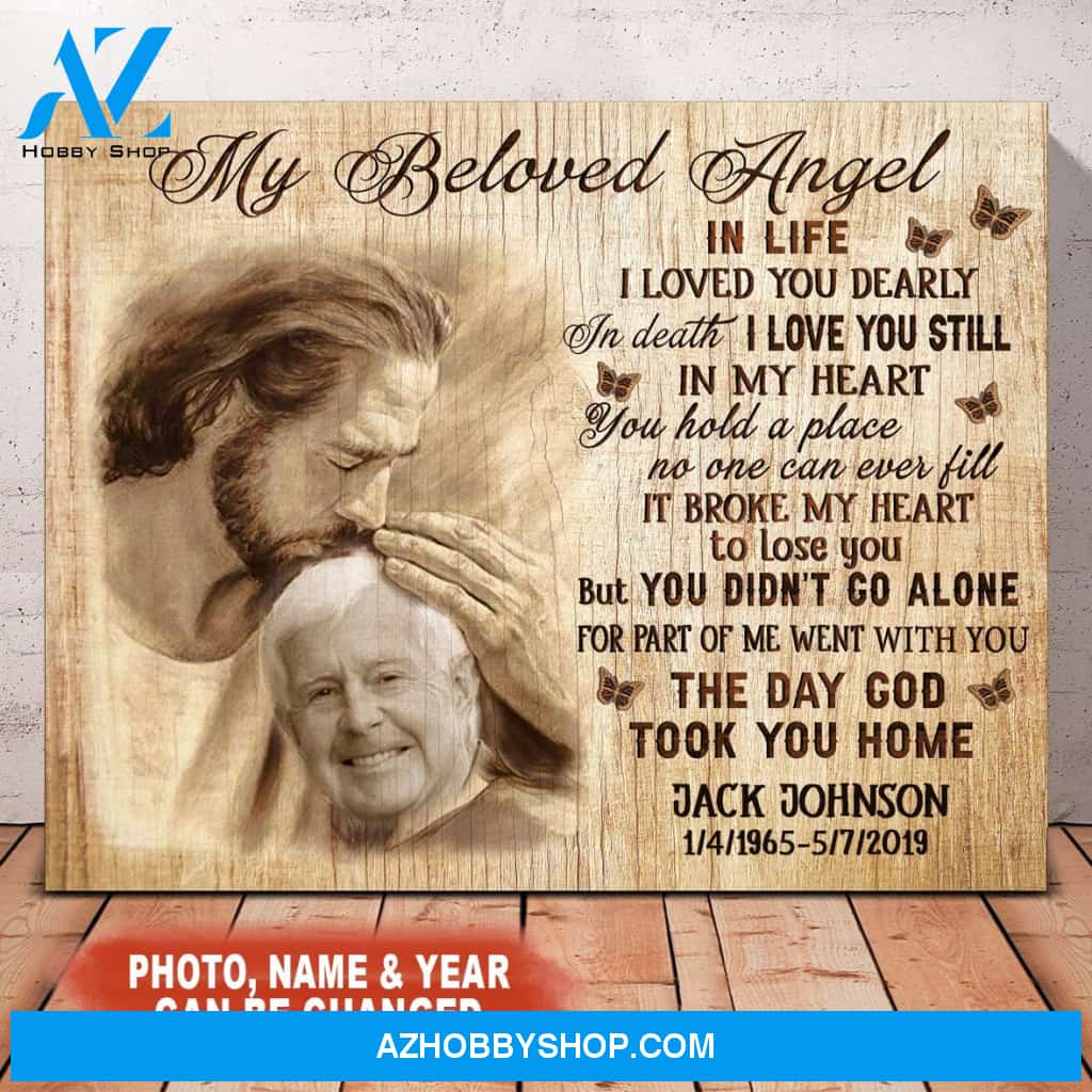 My Beloved Angel Upload Photo Personalized Canvas