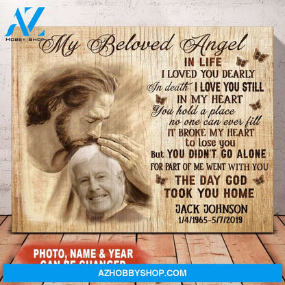 My Beloved Angel Upload Photo Personalized Canvas