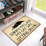 My Cat Was Sitting On Me Easy Clean Welcome DoorMat | Felt And Rubber | DO2658