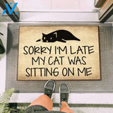 My Cat Was Sitting On Me Easy Clean Welcome DoorMat | Felt And Rubber | DO2658