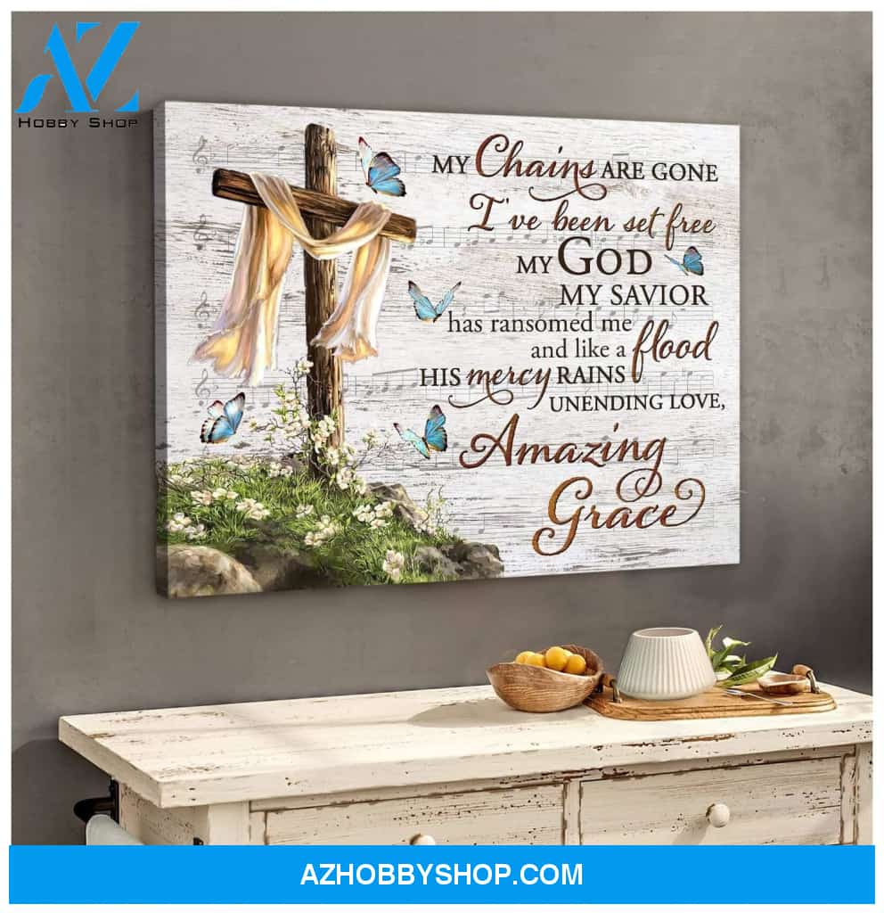 Zalooo My Chains Are Gone Butterfly Wall Art Canvas