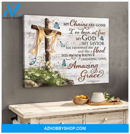 Zalooo My Chains Are Gone Butterfly Wall Art Canvas