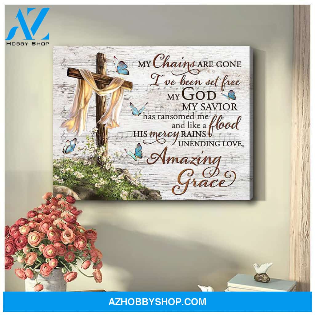 Zalooo My Chains Are Gone Butterfly Wall Art Canvas