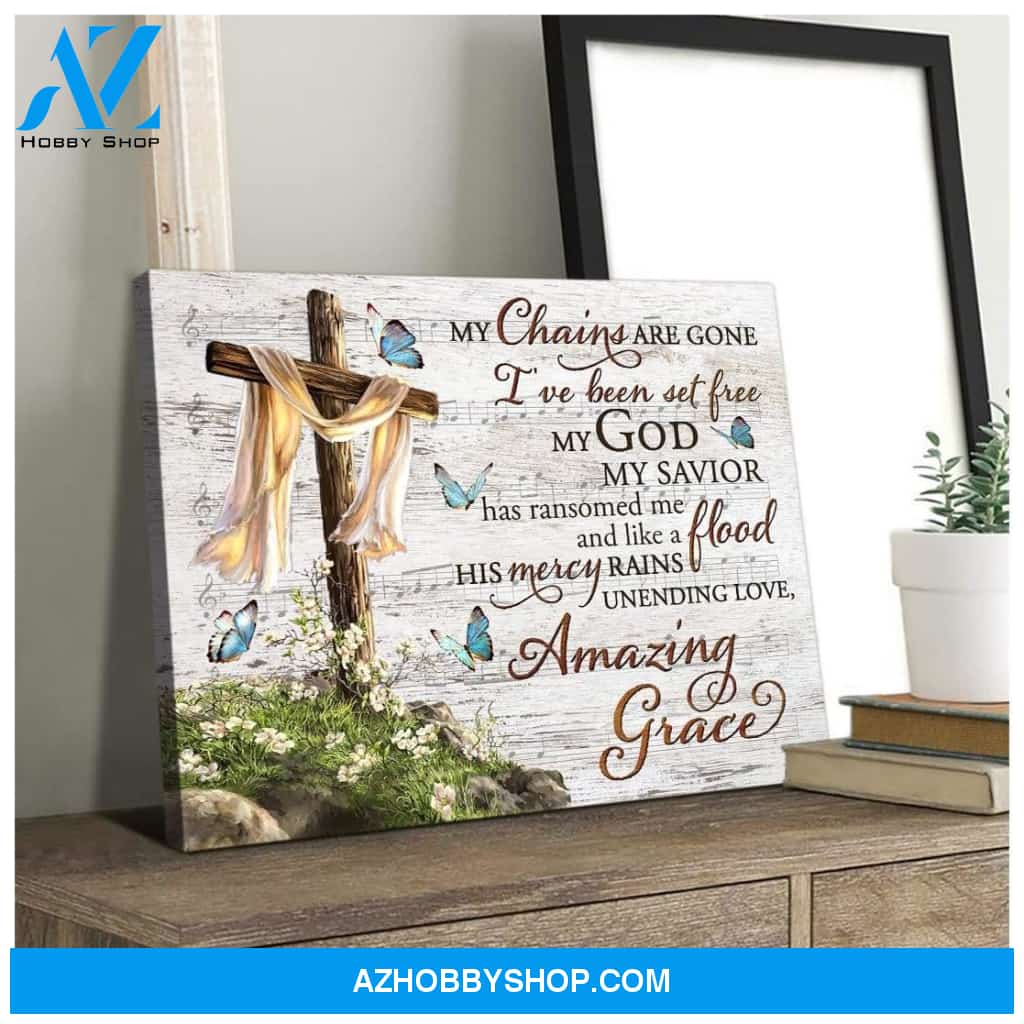 My Chains Are Gone Butterfly Wall Art Canvas