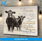 My chains are gone Cow Canvas Wall Art, Wall Decor Visual Art