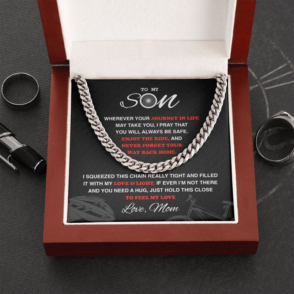 My Cycling Son - Cuban Link Necklace, Cuban Link Chain