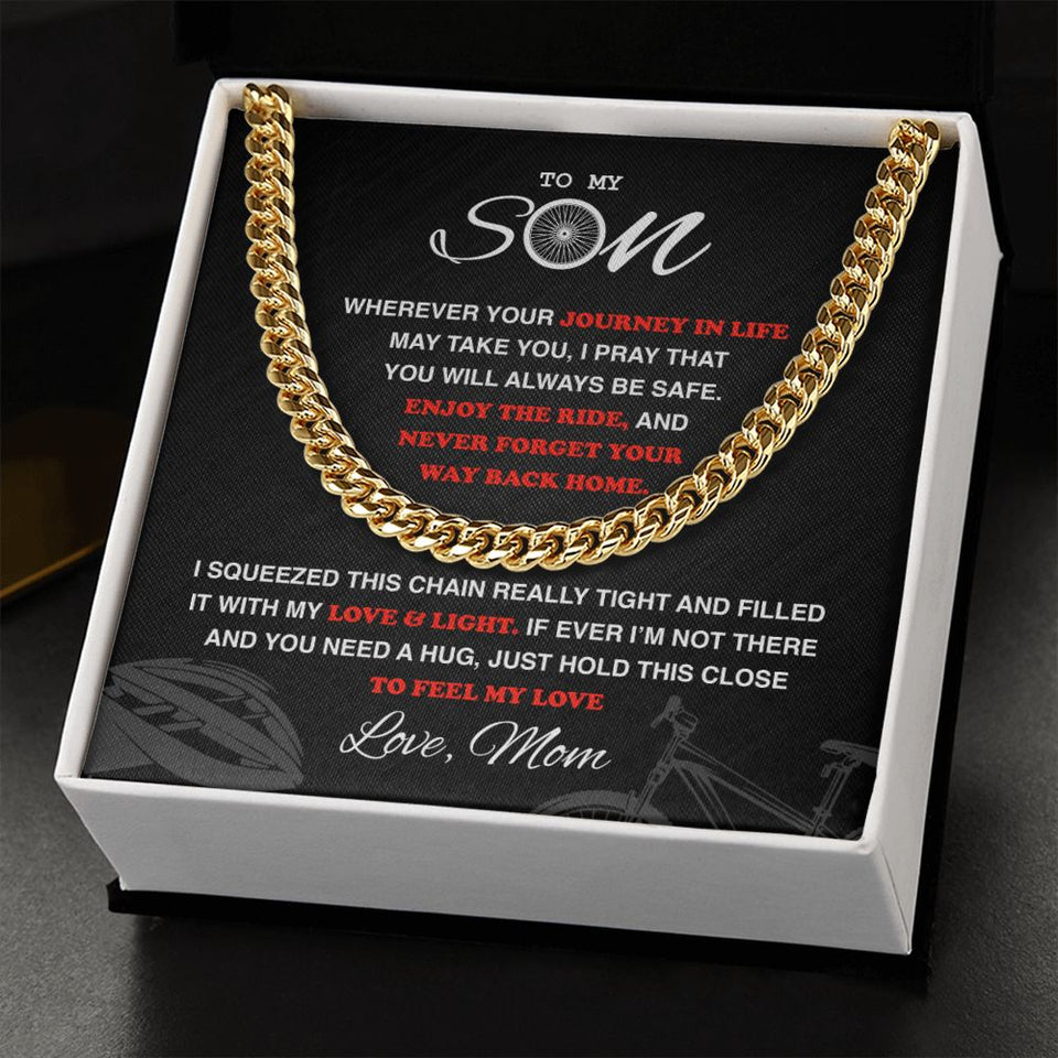 My Cycling Son - Cuban Link Necklace, Cuban Link Chain