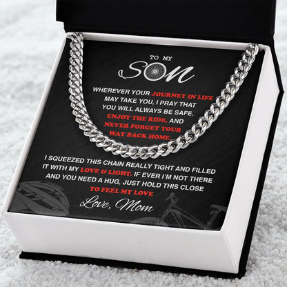 My Cycling Son - Cuban Link Necklace, Cuban Link Chain