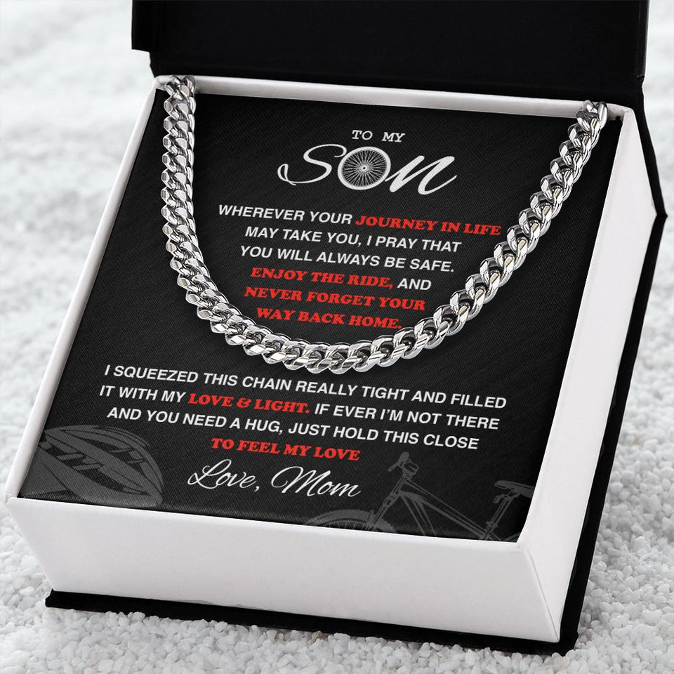 My Cycling Son - Cuban Link Necklace, Cuban Link Chain