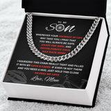 My Cycling Son - Cuban Link Necklace, Cuban Link Chain