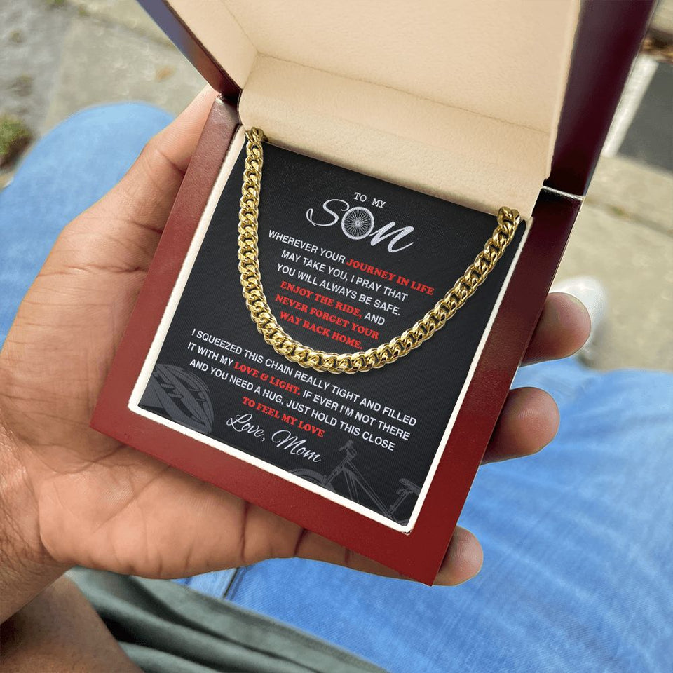 My Cycling Son - Cuban Link Necklace, Cuban Link Chain
