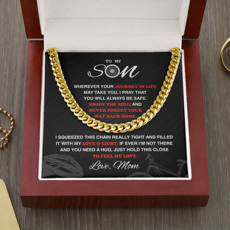 My Cycling Son - Cuban Link Necklace, Cuban Link Chain