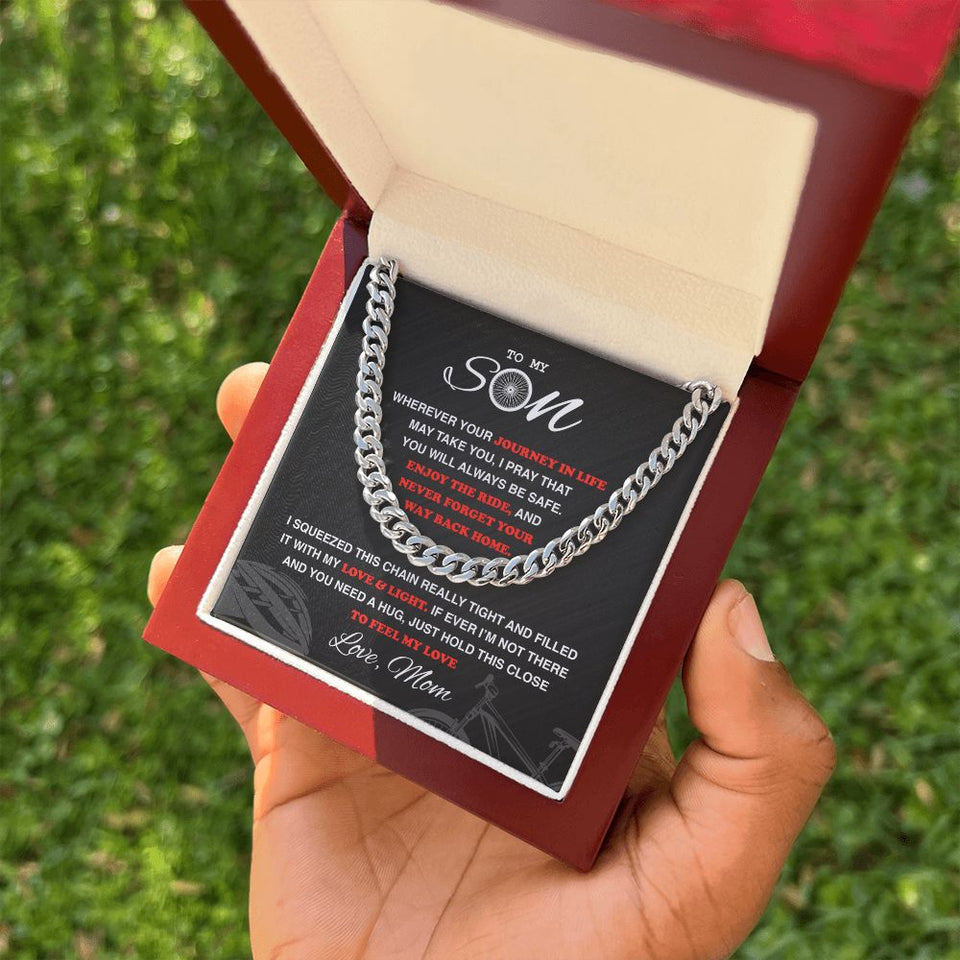 My Cycling Son - Cuban Link Necklace, Cuban Link Chain