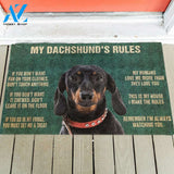 My Dachshund's Rules Doormat