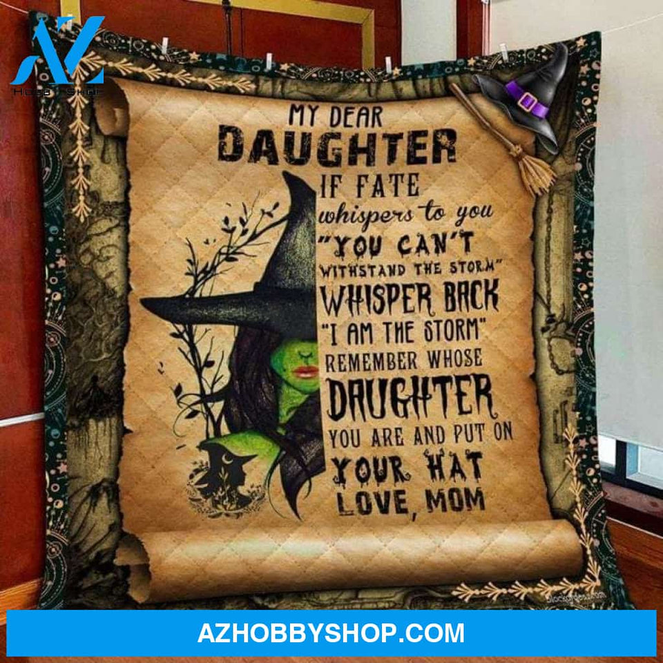 My Dear Daughter The Witch Halloween Fleece Blanket - Sherpa Blanket