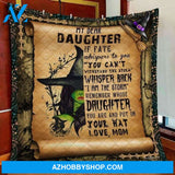 My Dear Daughter The Witch Halloween Fleece Blanket - Sherpa Blanket