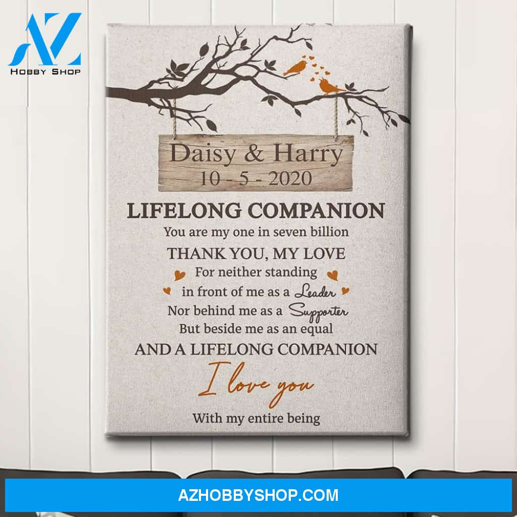 My Equal Partner - Personalized Custom Name Canvas